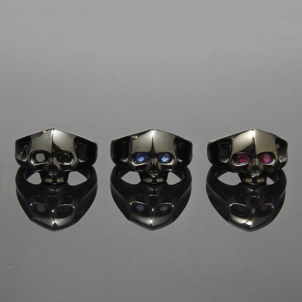 美品 7号 プエルタデルソル スカル リング 指輪 ブラック